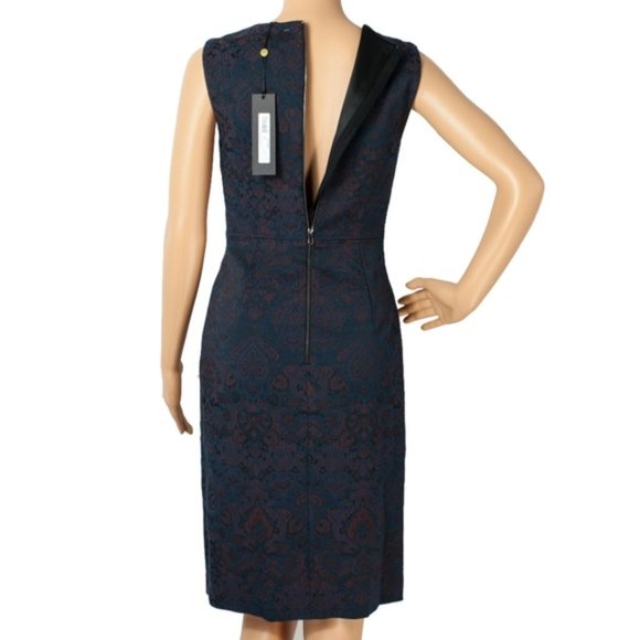 Kobi Halperin Brandi Jacquard Sleeveless Sheath Dress Size 0 - Picture 3 of 8